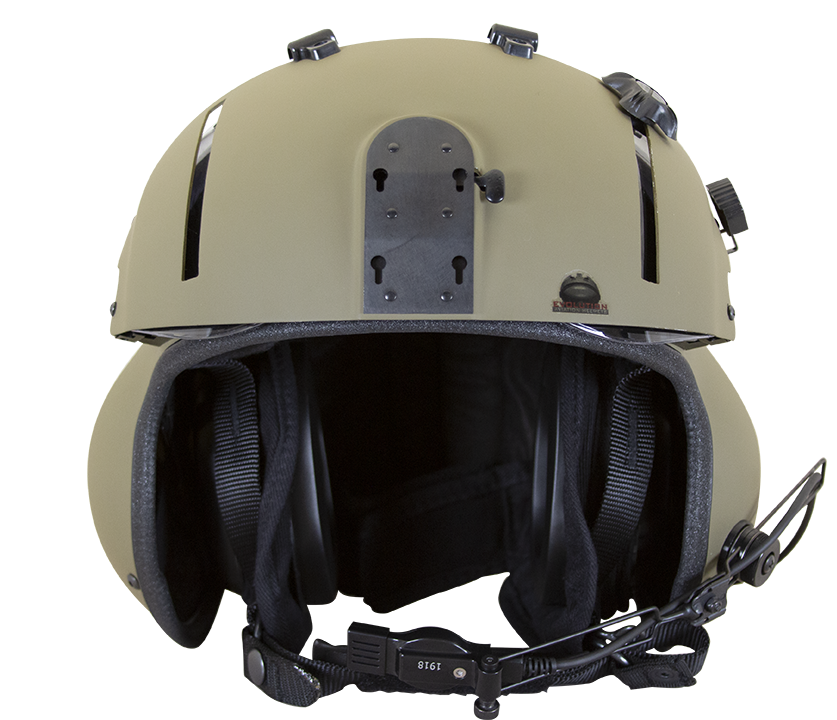 HPH Dual Visor Kevlar Helicopter Helmet