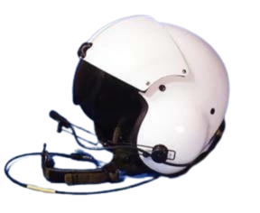 GSI Single Visor Kevlar Helicopter Helmet